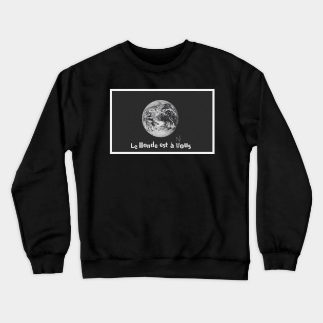 La Haine Le Monde est a Nous (Vous) billboard La Haine Crewneck Sweatshirt TeePublic